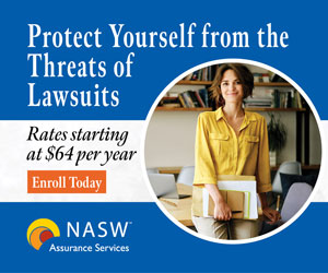 NASW Assurance Services | Protect Yourself from the Threats of Lawsuits | Rates starting at $64 per year | Enroll Today: https://bit.ly/3XYzSYP